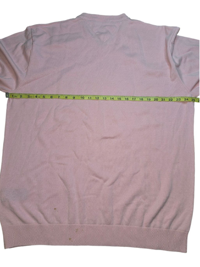 Men's Tommy Hilfiger Pink V-Neck Sweater XXL