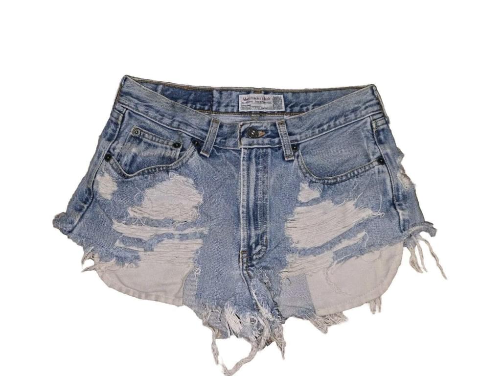 VTG Abercrombie & Fitch Ultra Distressed Cheeky Shorts SZ 4