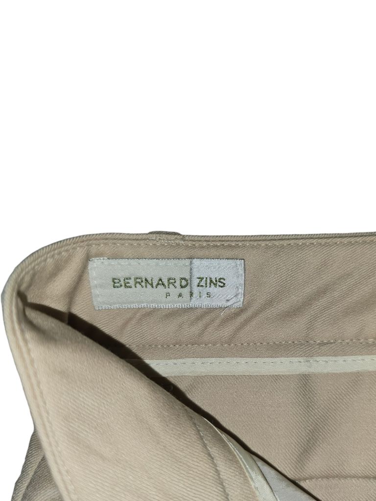 Bernard Zins Paris Cashmere Tan Straight Leg Pants Size 6