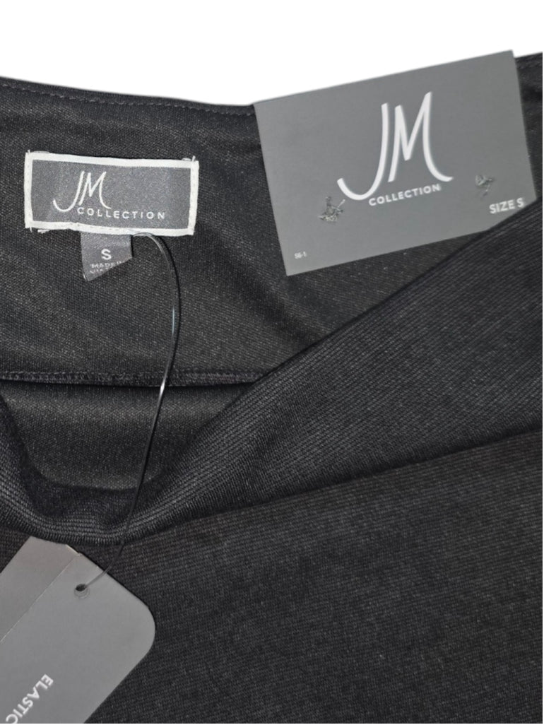 Women's JM Collection Skirt, Size S, Charcoal A line Midi Comfort Waistband