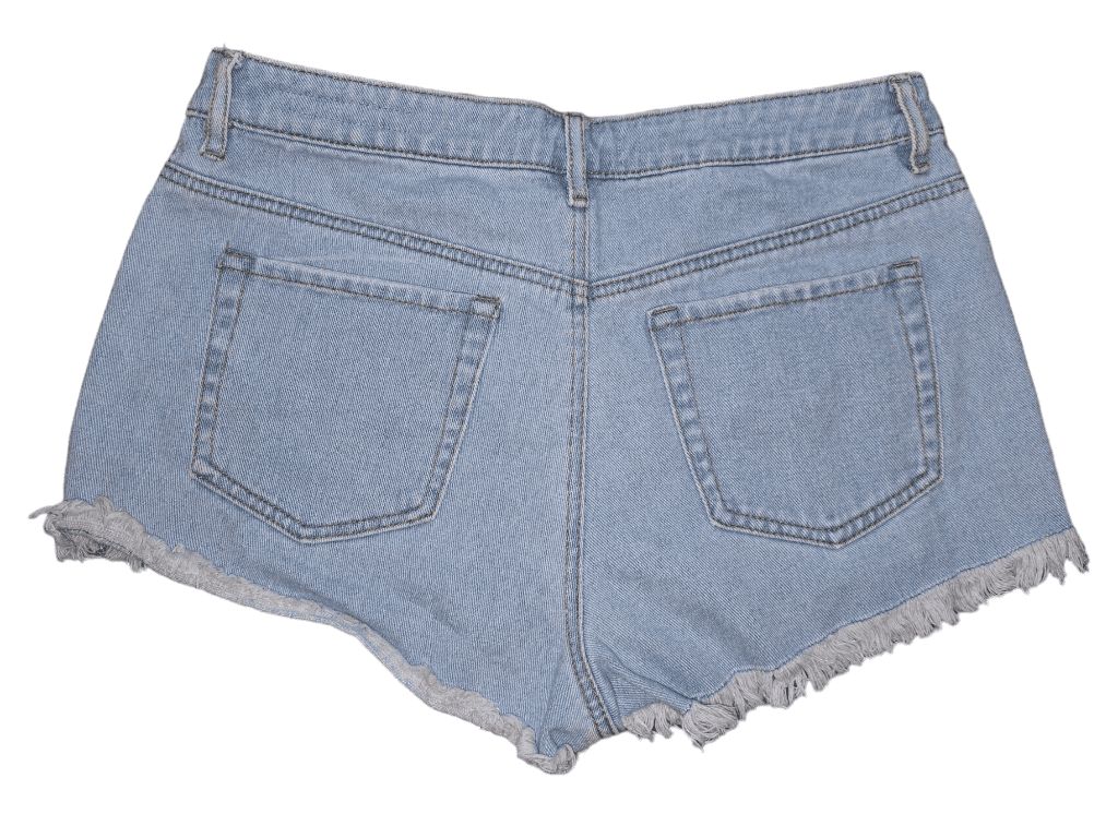 Women's PacSun Light Blue Distressed High Rise Festival Denim Shorts Size 29