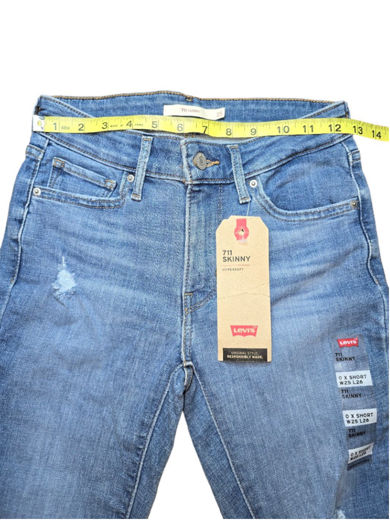 Women's Levi's 711 Hypersoft Skinny Jeans - Size 0 - 25 X 26