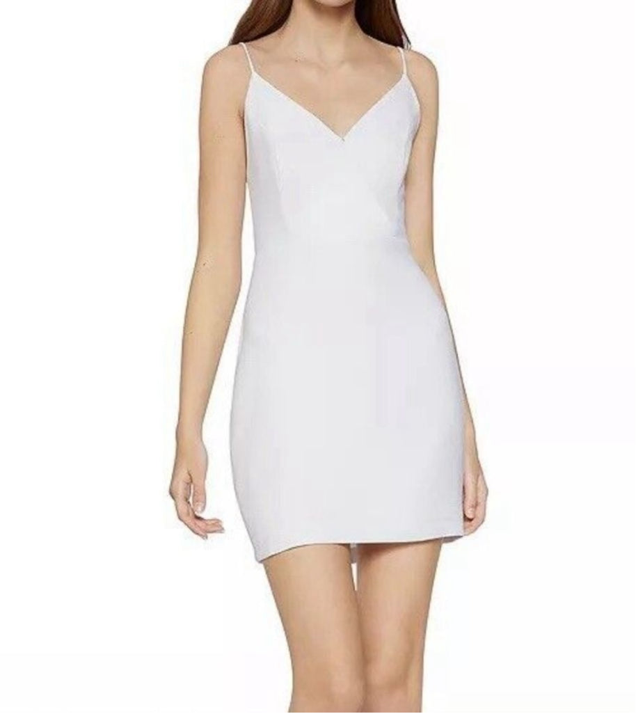 Women's BCBGENERATION Surplice Cami Cocktail Dress White SZ 4 MSRP $98