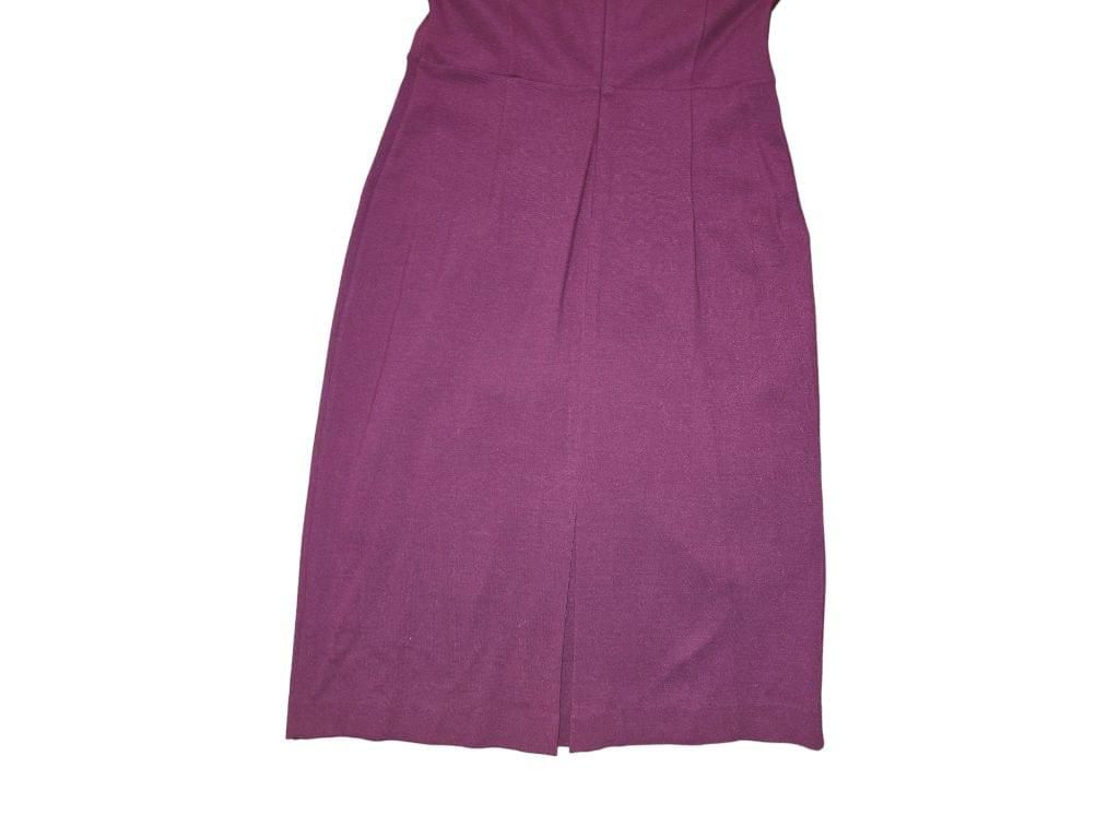 Banana Republic Maroon Red Sleeveless Pleated Career Dress Size 12 MSRP $150