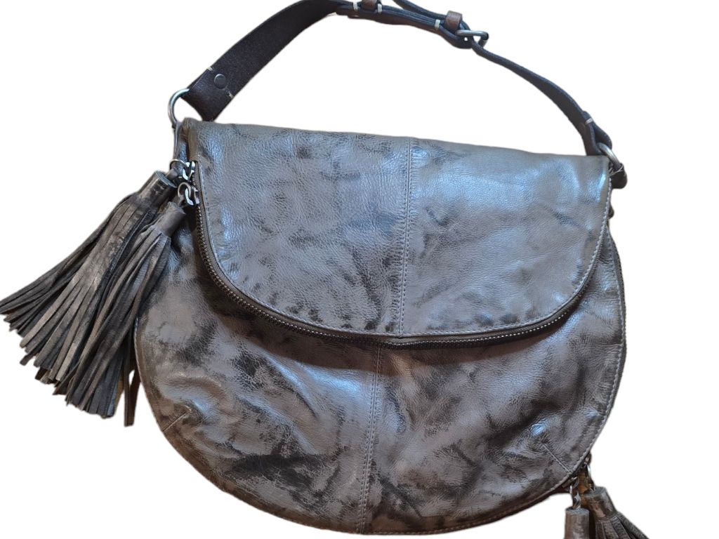 AllSaints Spitalfields Women's Medium Taupe Leather Hobo Bag