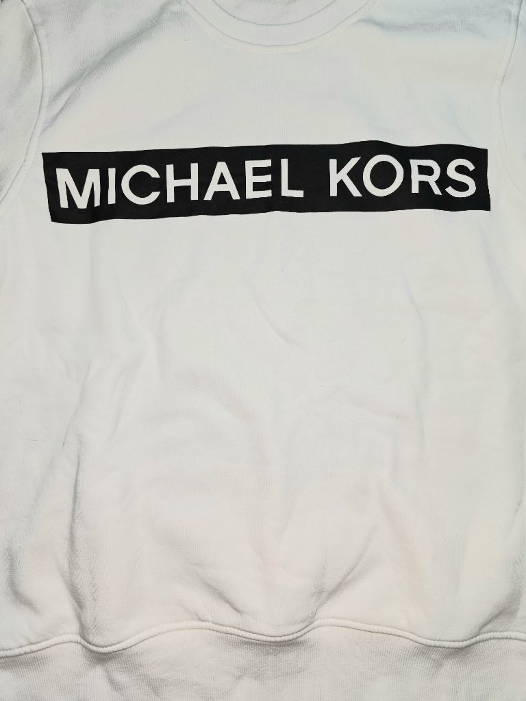 Men's Michael Kors White Sweatshirt - Size M