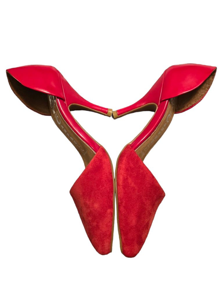 Jeffrey Campbell IBIZA LAST Red Suede Heels Size 6