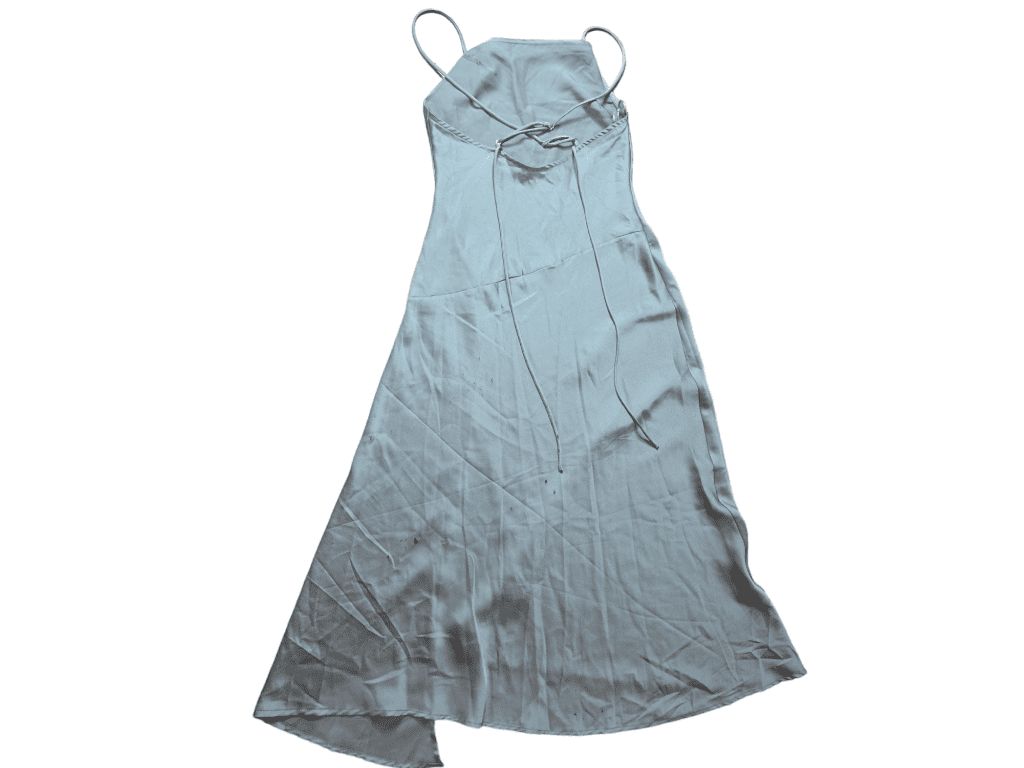 ASTR the Label Gaia Dress in Light Sage SMALL New $89 Satin Midi Cocktail