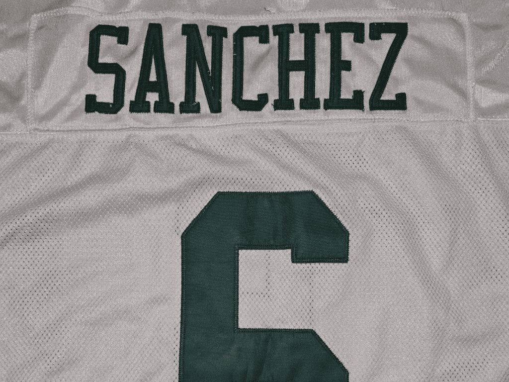 Men's Reebok Onfield Mark Sanchez Football Jersey Size 56 White