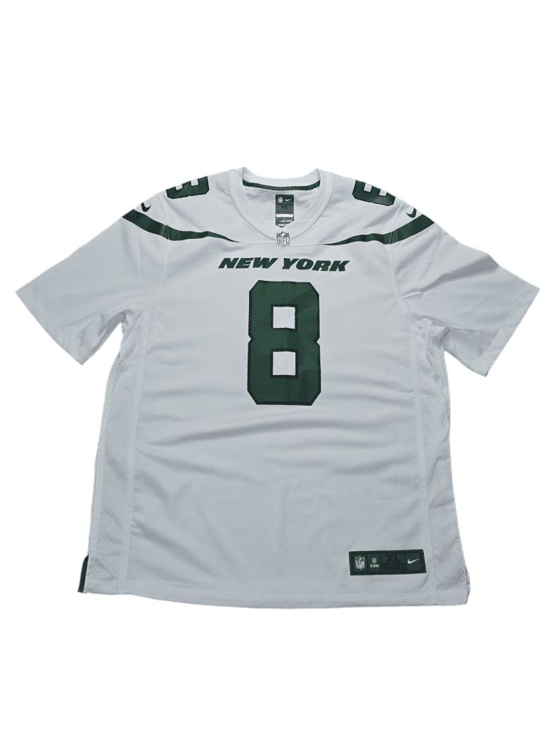 Men's Nike New York Jets Elijah Moore #8 Football Jersey Size XL White