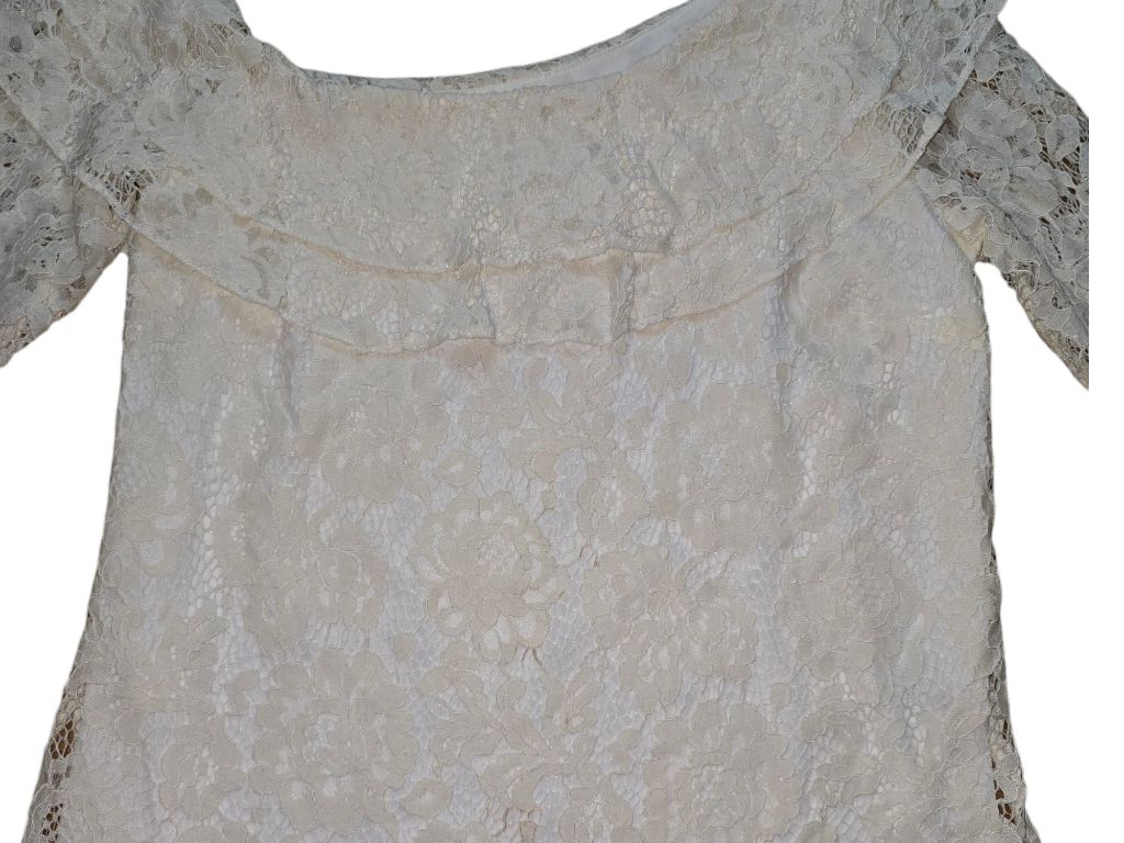 Women's River Island White Lace Top - Off Shouder  Size 6