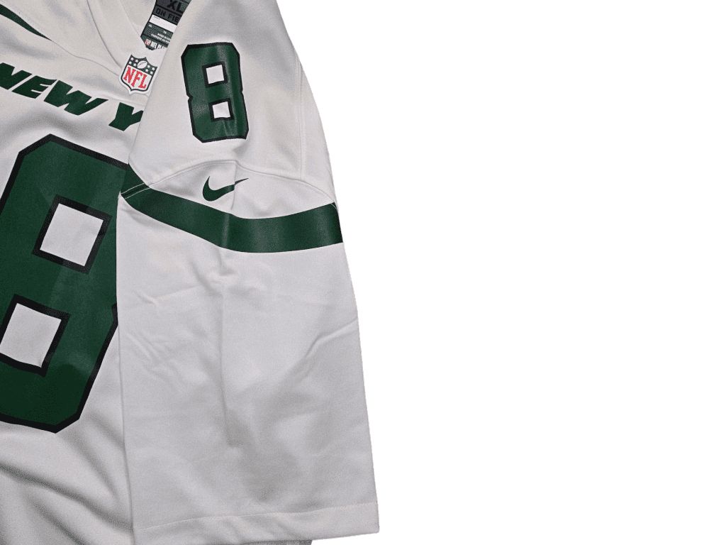 Men's Nike New York Jets Elijah Moore #8 Football Jersey Size XL White