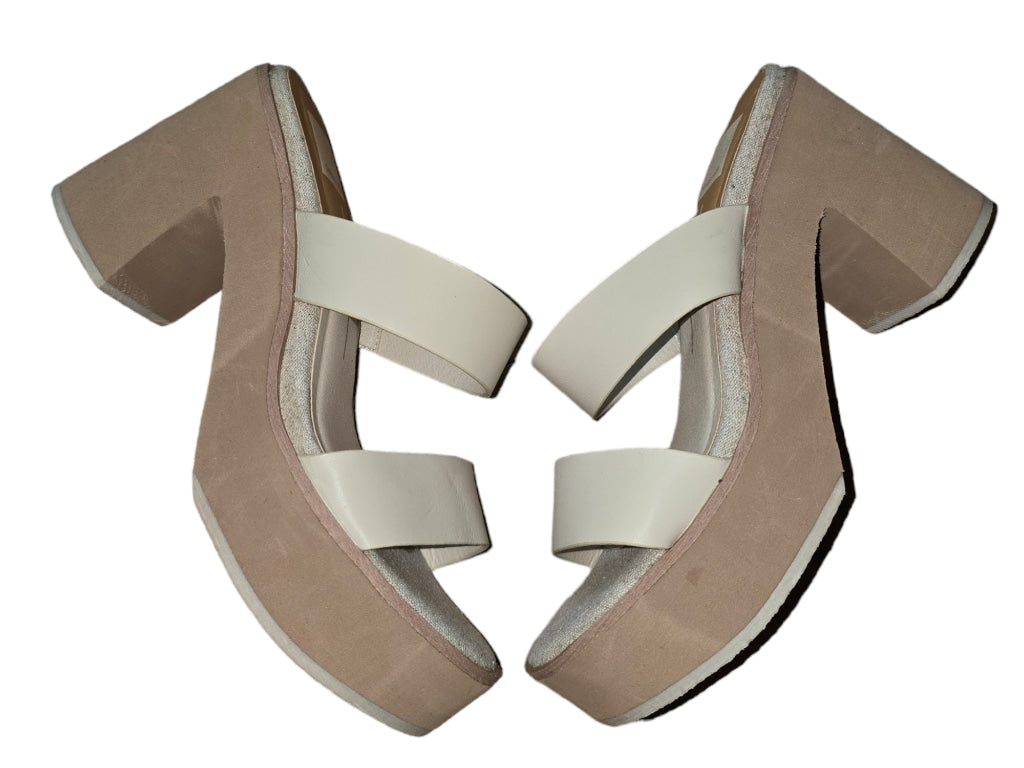 Women's Dolce Vita Maltes Sandals, Beige Size 8.5 Block Heel Platform