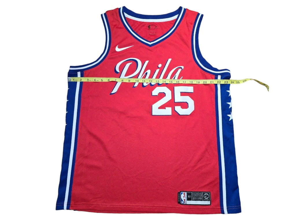 NBA Officially Licensed Jersey Philadelphia 76ers Sixers 25 Simmons Red Sz 52 XL