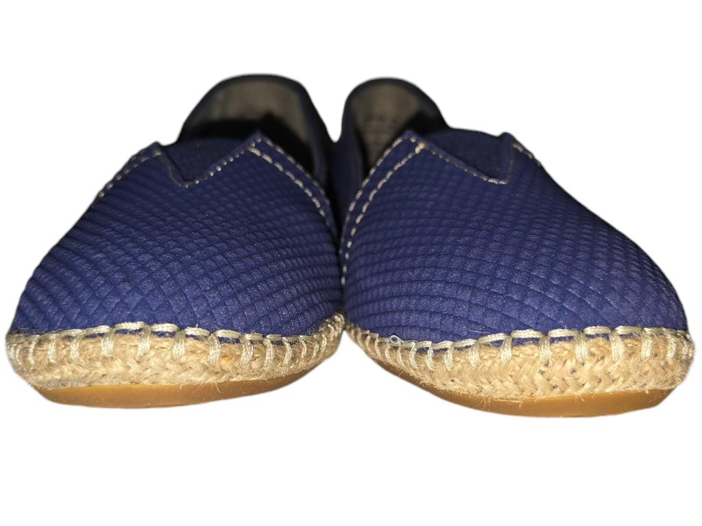 VTG Hush Puppies Coppelia Navy Suede Espadrilles  Shoes Loafers 9 Blue