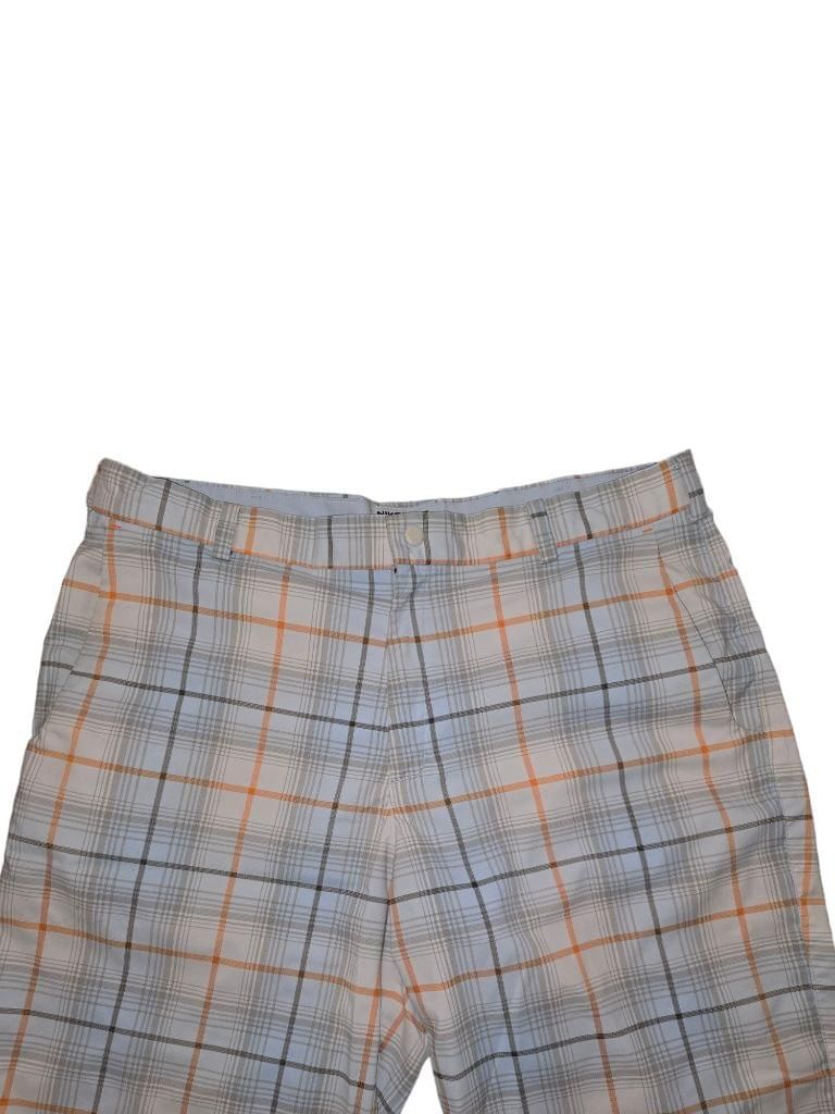 Men's Nike Golf Tour Performance Plaid Shorts - Blue/Orange - Size 36 Dri-Fit