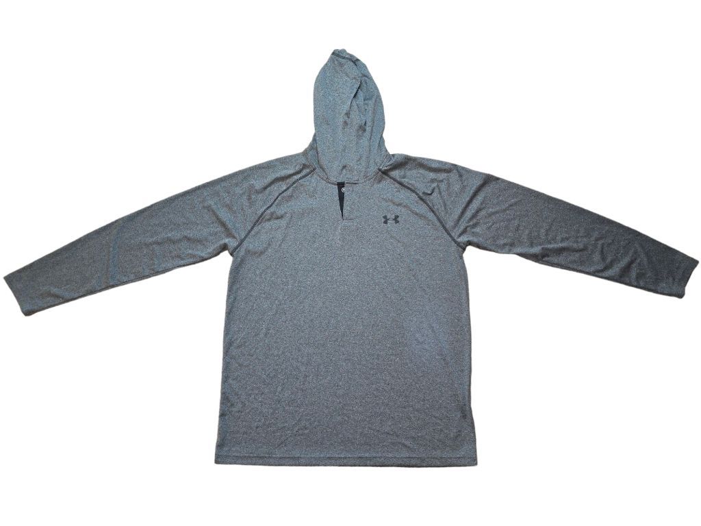 Men's Under Armour Gray Long Sleeve Pullover Hoodie Size L