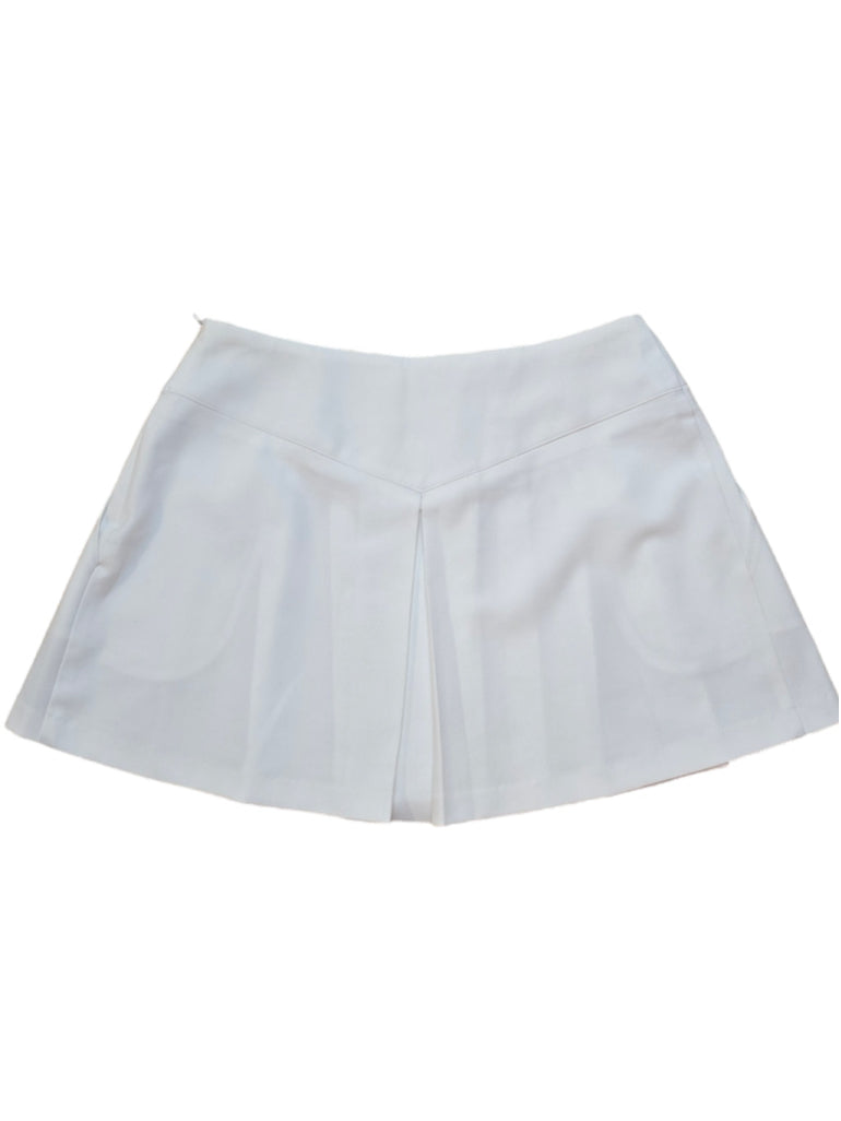 VTG Women's Lands' End Twnnis Skirt White Size 12