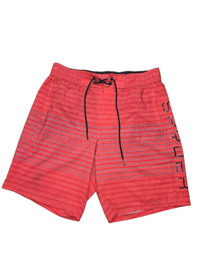 Men's Spyder Swim Trunks - Size M - Red Striped