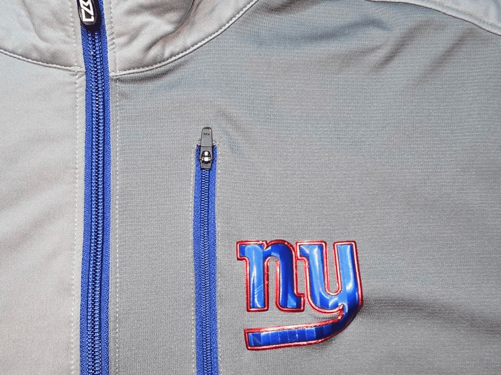 Cutter and Buck New York GIANTS Grey Half-Zip Pullover XXL Official Team Apparel