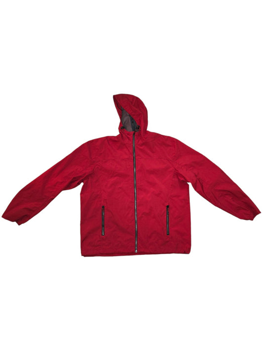 Hawke & Co Mens Size XXL Packable Rain Defender Jacket Red Windbreaker