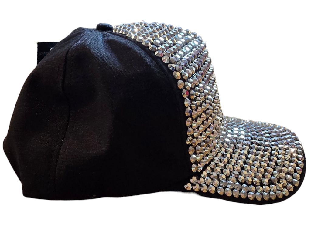 NEW Illuma Black Rhinestone Baseball Cap