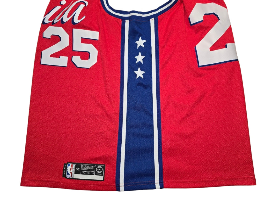 NBA Officially Licensed Jersey Philadelphia 76ers Sixers 25 Simmons Red Sz 52 XL