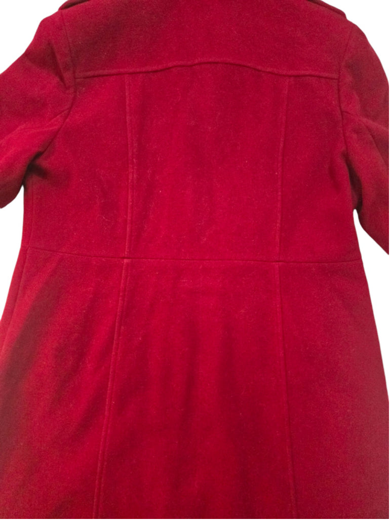 Women's Donatella Sport Wool Coat Red XL Long Peacoat