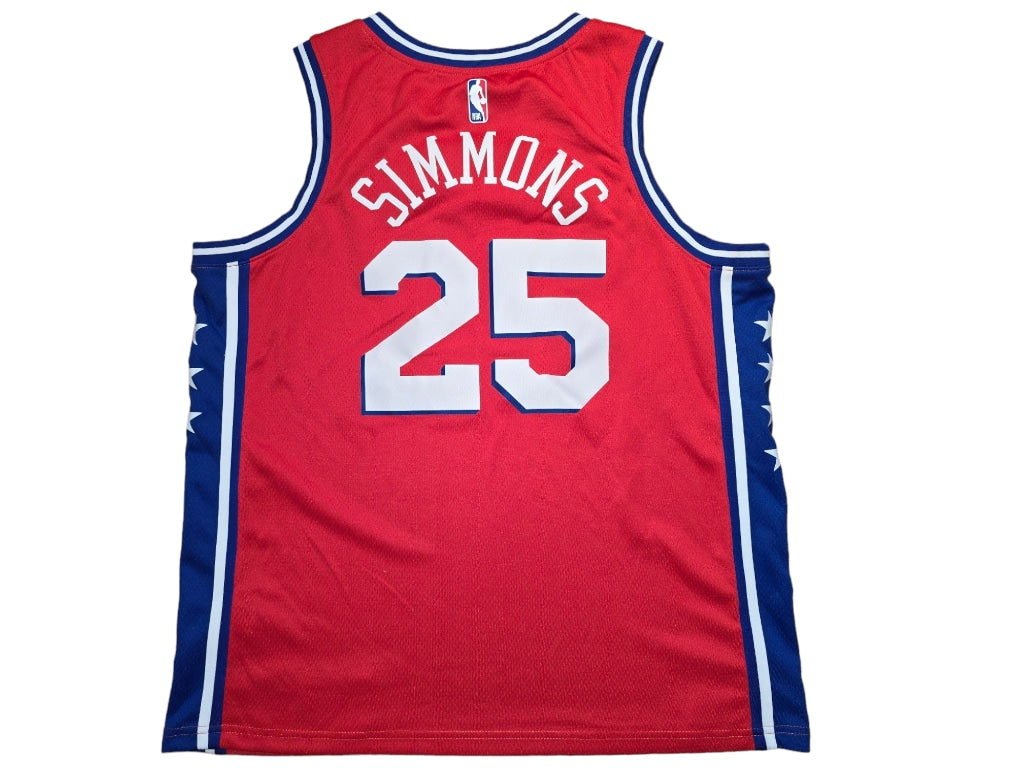 NBA Officially Licensed Jersey Philadelphia 76ers Sixers 25 Simmons Red Sz 52 XL