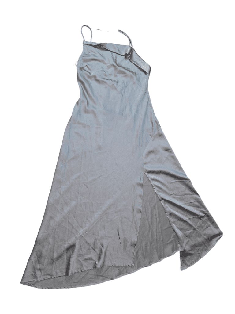 ASTR the Label Gaia Dress in Light Sage SMALL New $89 Satin Midi Cocktail