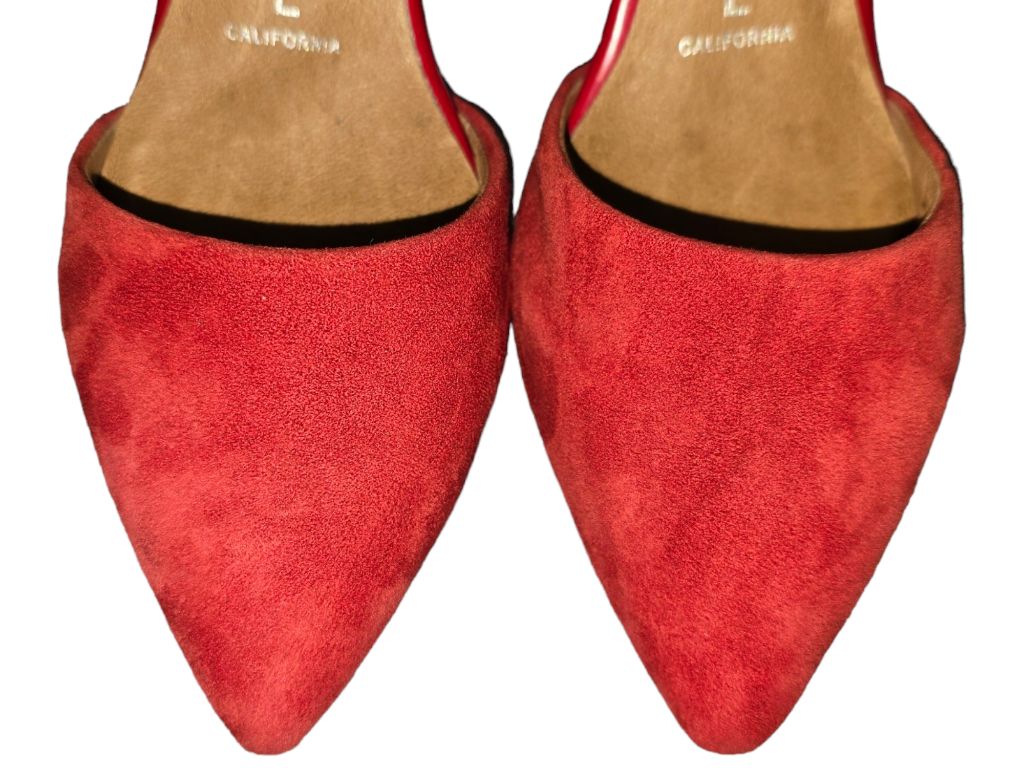 Jeffrey Campbell IBIZA LAST Red Suede Heels Size 6