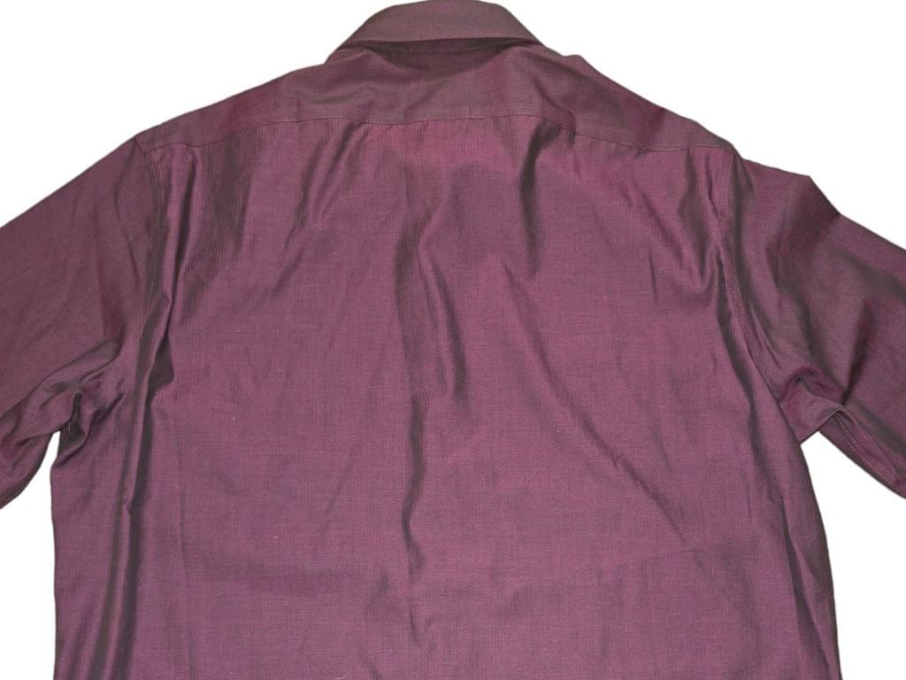 Men's Calvin Klein Purple Plum Dress Shirt Size 16 1/2 34/35 Slim Fit Non-Iron