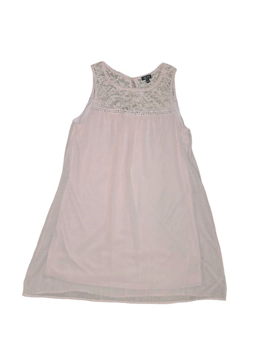 Lily Rose Pink Lace Baby Doll Dress Size M