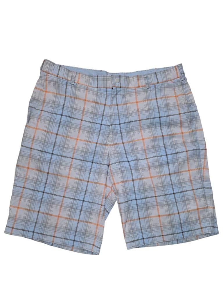 Men's Nike Golf Tour Performance Plaid Shorts - Blue/Orange - Size 36 Dri-Fit