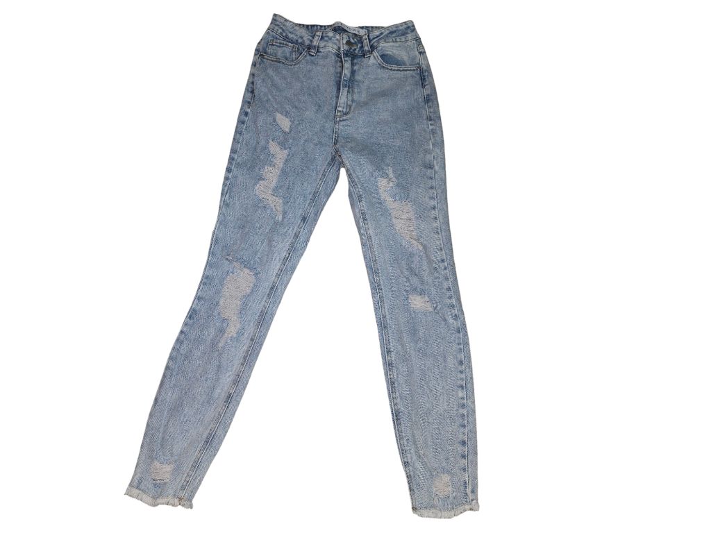 Tinseltown Avid Wash Y2K Distressed Skinny Jeans - Size 5