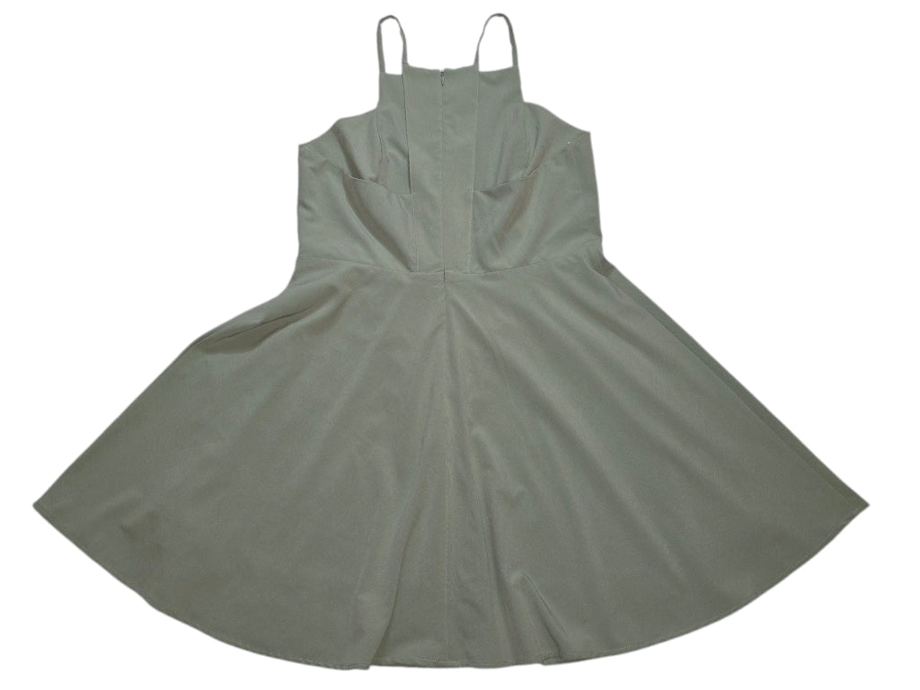 Women's LuLu's Sage Green Skater Dress XL Fit & Flare T Back