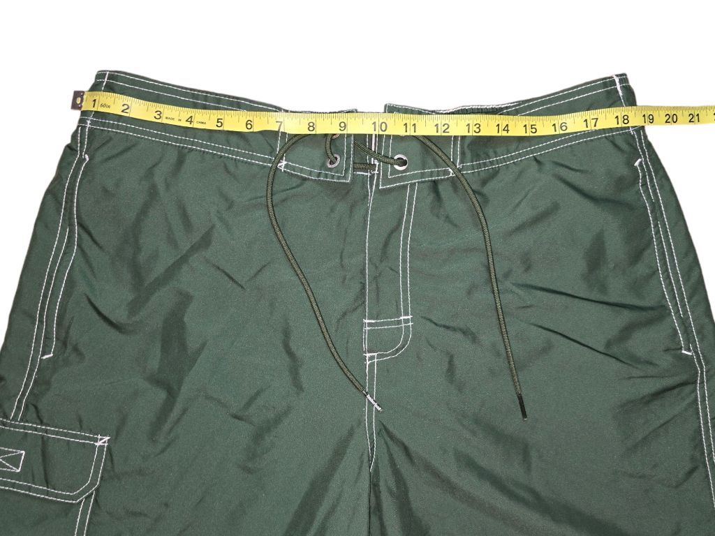 Vintage Men's Timberland Army Green Swim Trunks Size XL