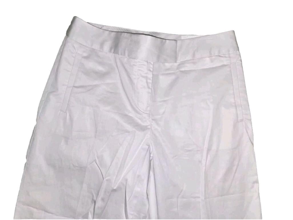 Liz Claiborne Mid Rise White Dress Slacks 4P NWT