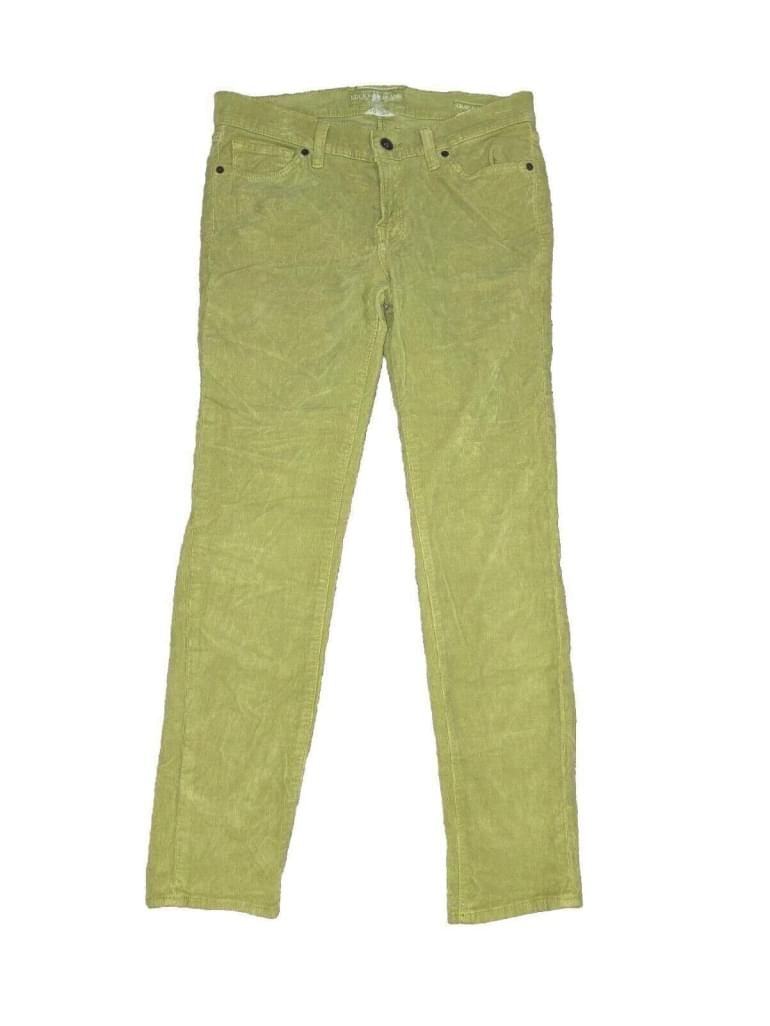 Lucky Brand Corduroy Pants Size 10 / 30 Mustard Yellow Charlie Skinny Tapered