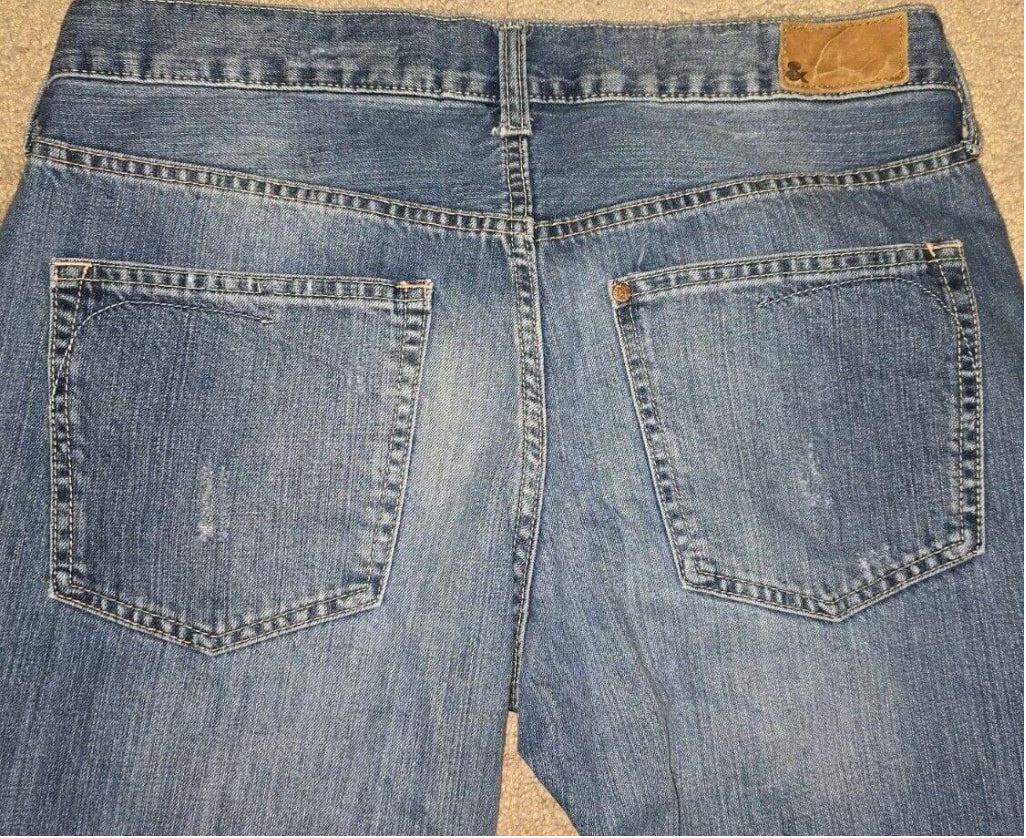 h&m Distressed Loose boyfriend jeans Size 31 Button Fly