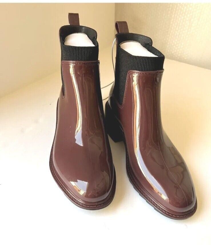 a • new day Burgandy Camille Boots Waterproof Sz 9