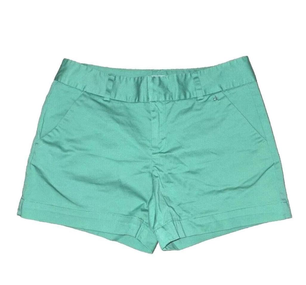 CALVIN KLEIN Shorts Turquoise Green Size 4 Cargo