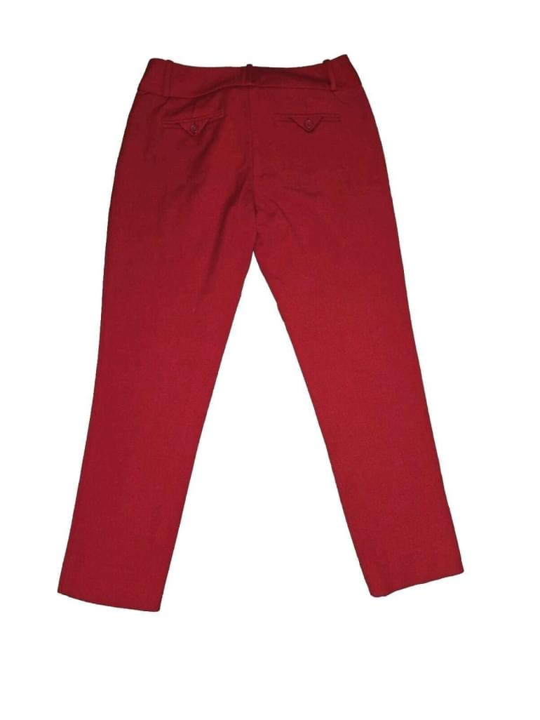 The Limited Low Rise Ankle Dress Pants Bright Red Slacks Size 4