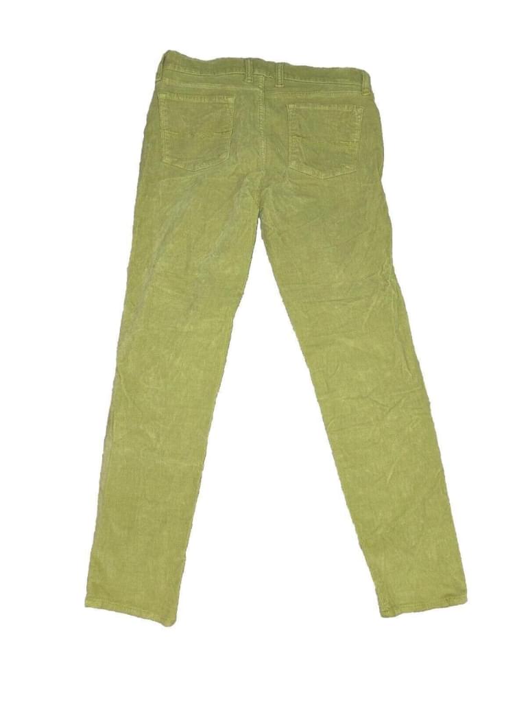 Lucky Brand Corduroy Pants Size 10 / 30 Mustard Yellow Charlie Skinny Tapered