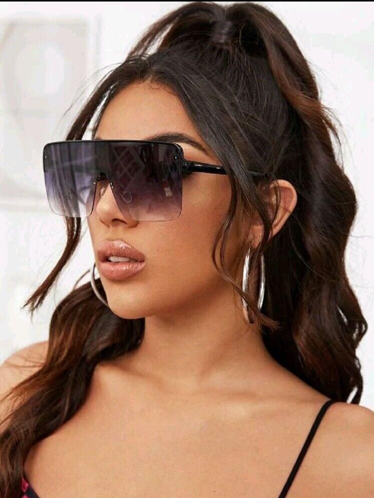 Flat Top Shield Fashion Glasses