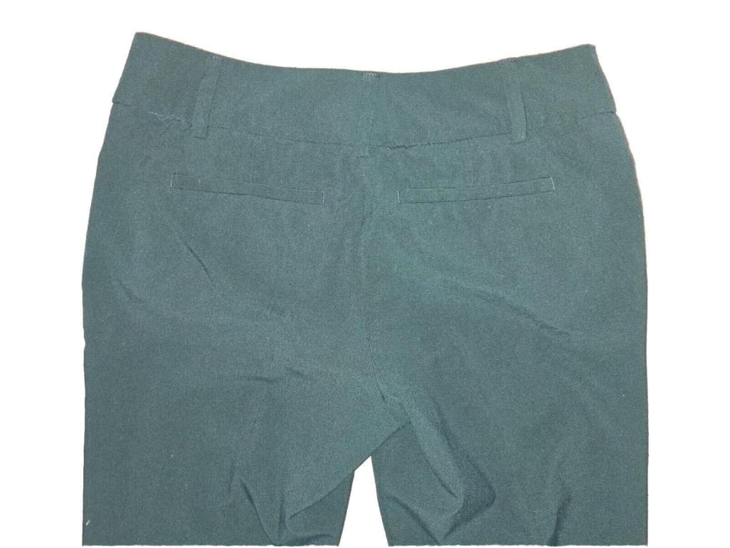 New York & Company 7th Avenue Design Studio Dark Green Straight Leg Pants Sz 8