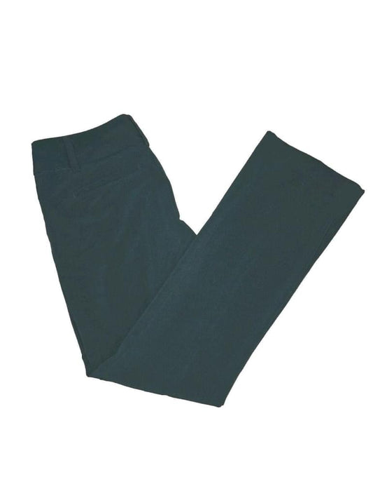 New York & Company 7th Avenue Design Studio Dark Green Straight Leg Pants Sz 8